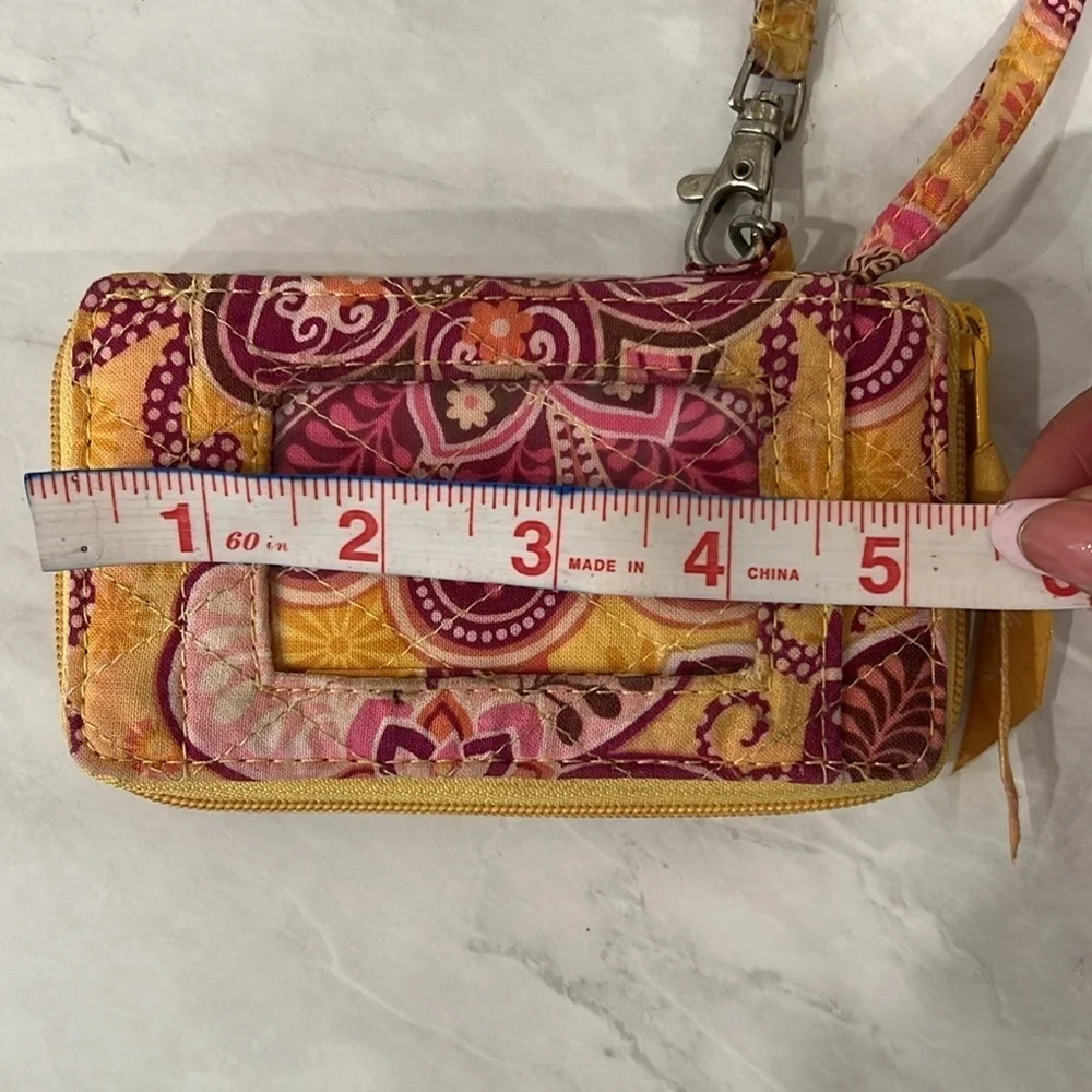 🔥Vera Bradley Vibrant Yellow and Pink Women's Wristlet🔥